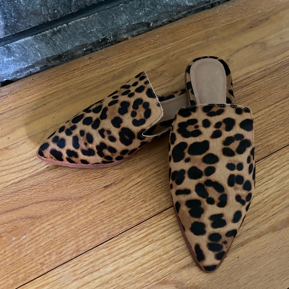 MADEWELL leopard slide size 7